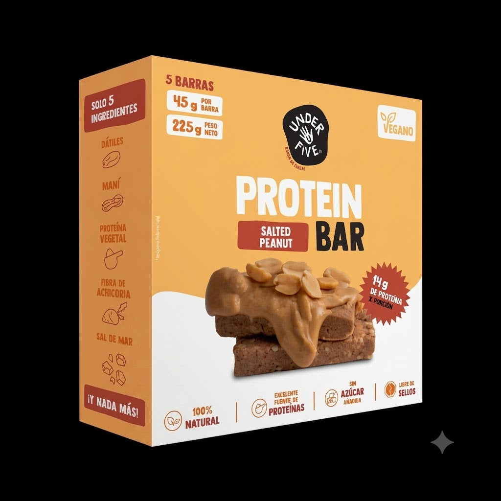 Protein Bar Salted Peanut — Under Five