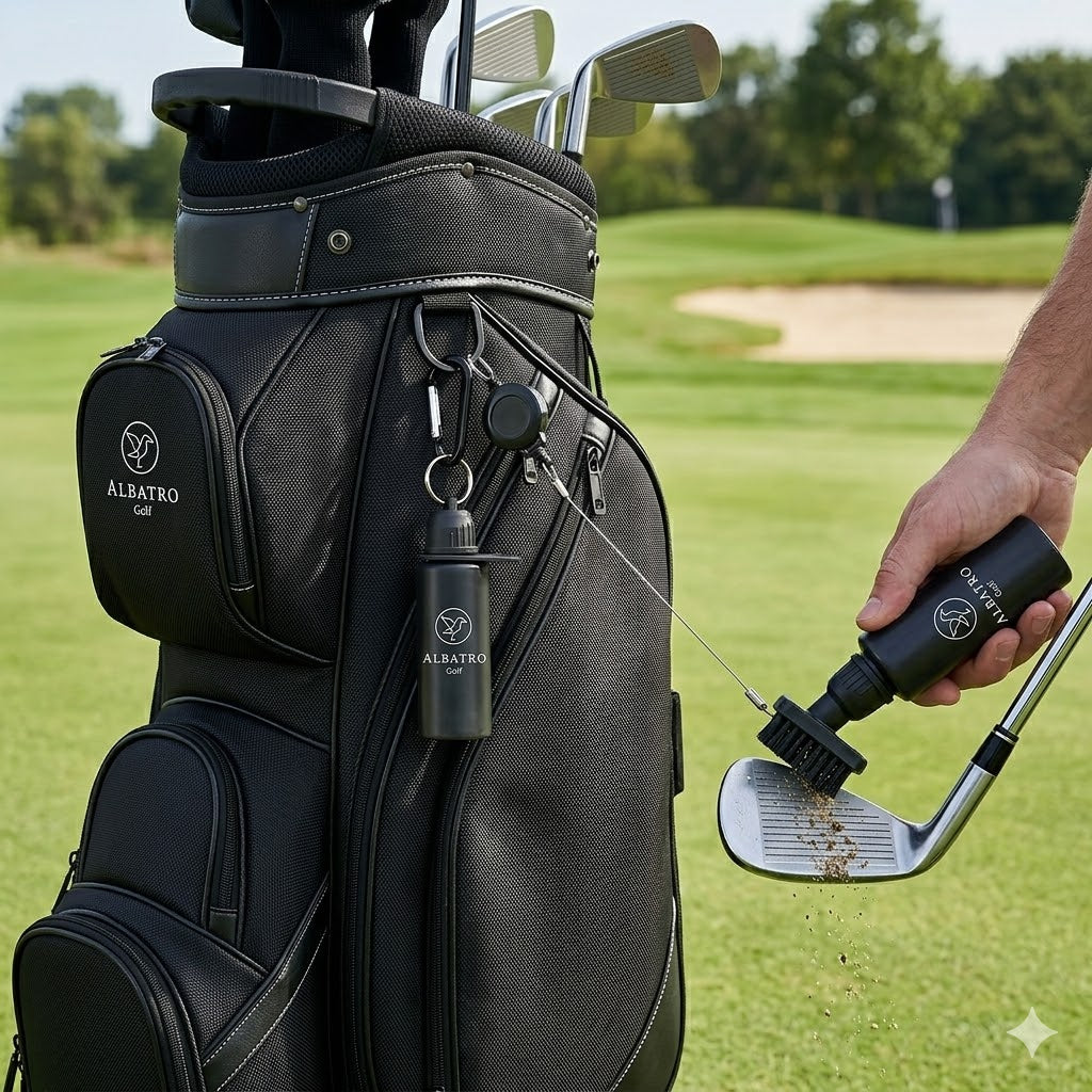 Limpiador de Palos Golf con Llavero Retráctil