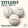 10 pelotas Titleist Pro V1 y Pro V1x usadas, grado A con detalles
