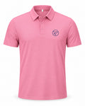 Polera Dry Fit Golf Performance. Rosado