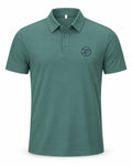 Polera Dry Fit Golf Performance. Verde Petróleo