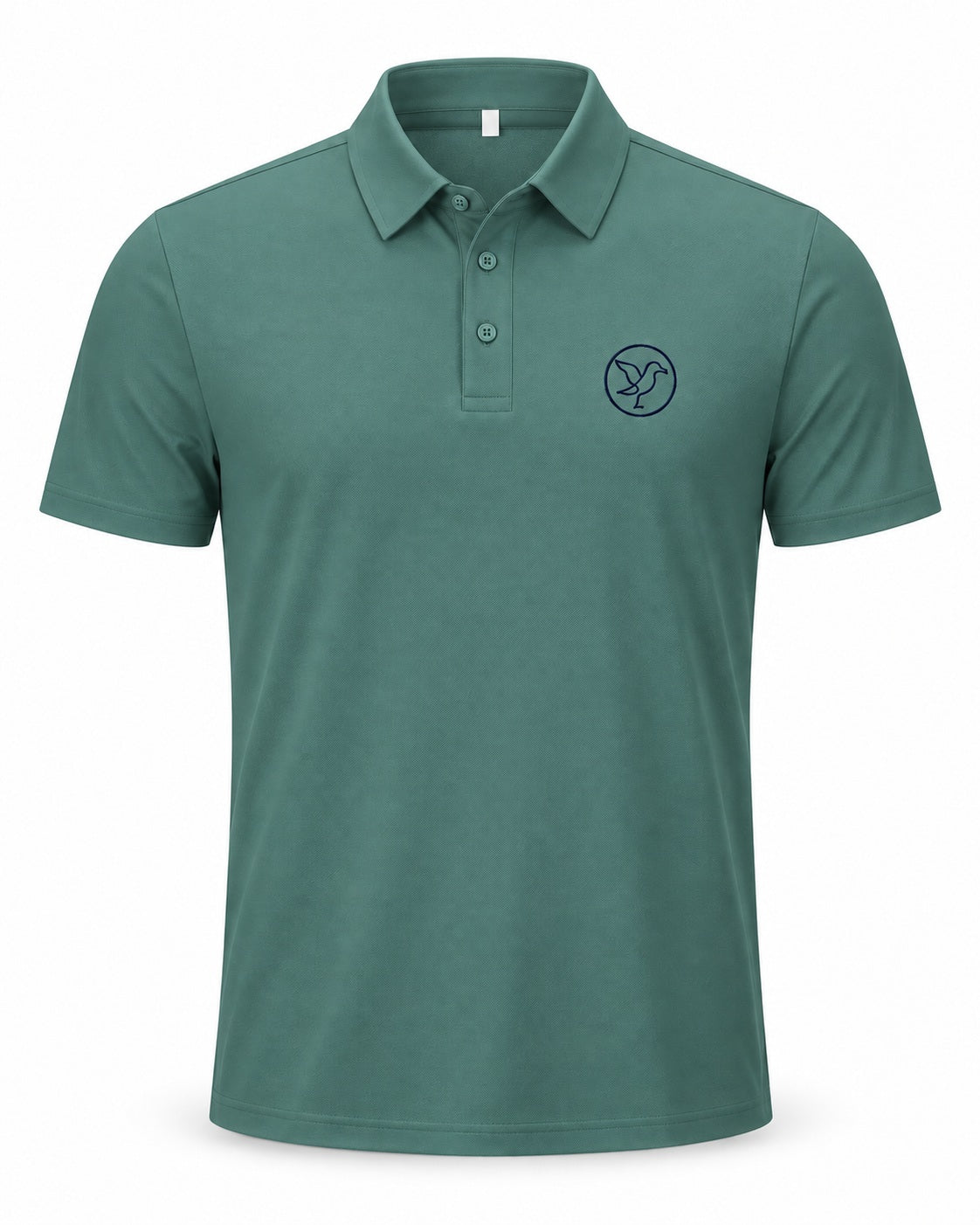 Polera Dry Fit Golf Performance. Verde Petróleo